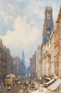 Fleet Street, London, 1834 (wc papíron)